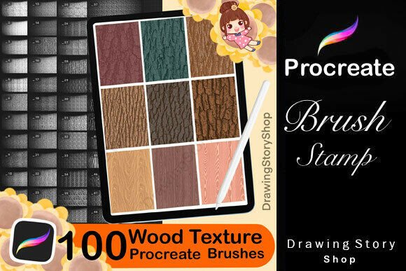 Download 100 Procreate Wood Texture Brushes - Procreate Collection