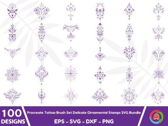 Download Procreate Tatto Ornament Stamps - Procreate Collection