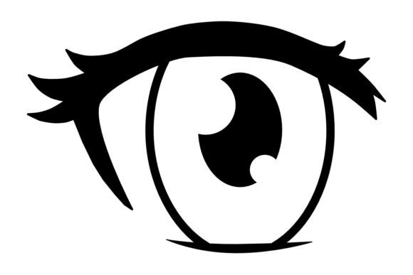 Download Female Anime Eye Procreate Brush Stamp - Procreate Collection