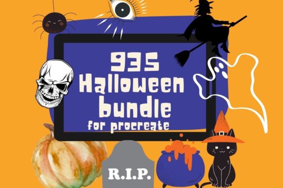 Download Mega Halloween for Procreate Bundle - Procreate Collection