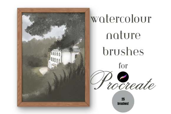 Download Watercolour Nature Brushes Procreate X25 - Procreate Collection