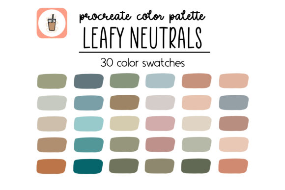 Download Leafy Neutrals Procreate Palette - Procreate Collection