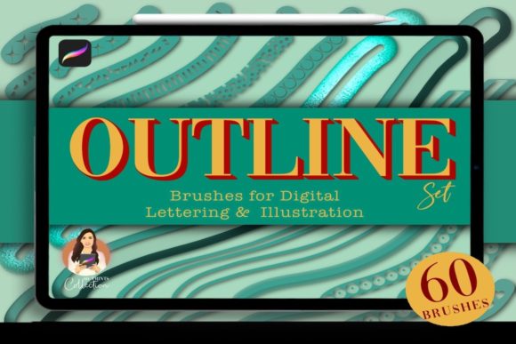 Download 60 Outline Procreate Brushes - Procreate Collection