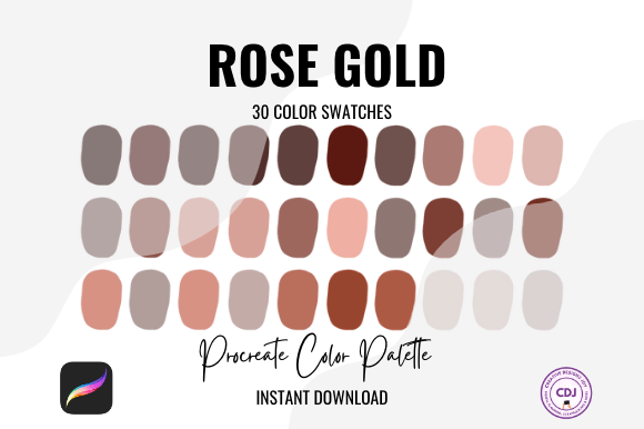 Download Rose Gold Procreate Color Palette - Procreate Collection