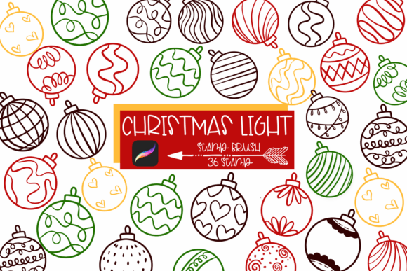Download Christmas Light Procreate Stamp - Procreate Collection