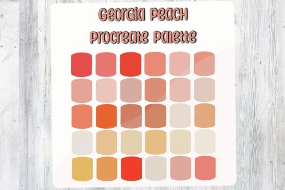 Download Georgia Peach Procreate Color Palette - Procreate Collection