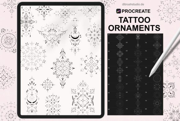 Download Procreate - Tatto Ornament Stamps - Procreate Collection