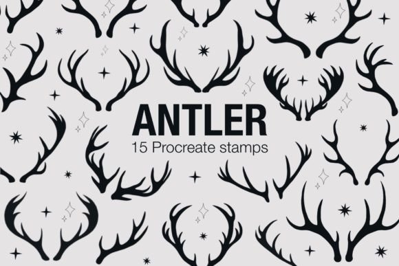 Download Antler Procreate Stamps - Procreate Collection