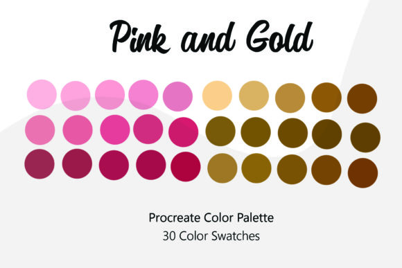 Download Pink and Gold Procreate Color Palette - Procreate Collection