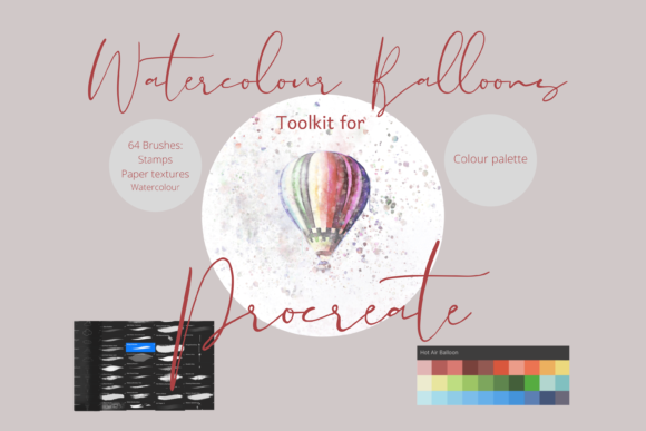 Download Balloon Watercolour Toolkit Procreate - Procreate Collection