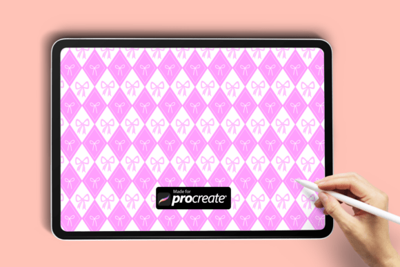 Download Coquette Diamond Pattern Procreate Brush - Procreate Collection