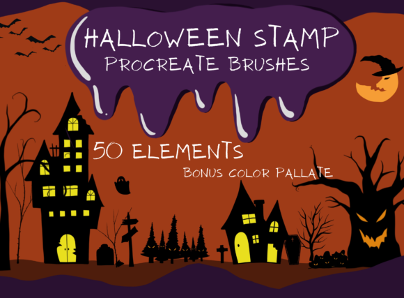 Download Procreate Brushes Stamp Halloween - Procreate Collection