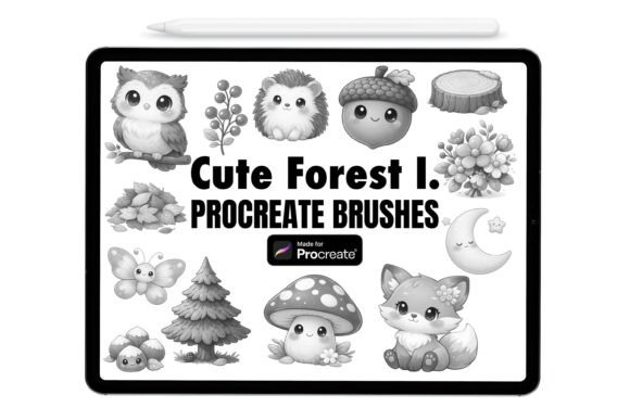 Download Cute Forest Procreate Brushes - Procreate Collection