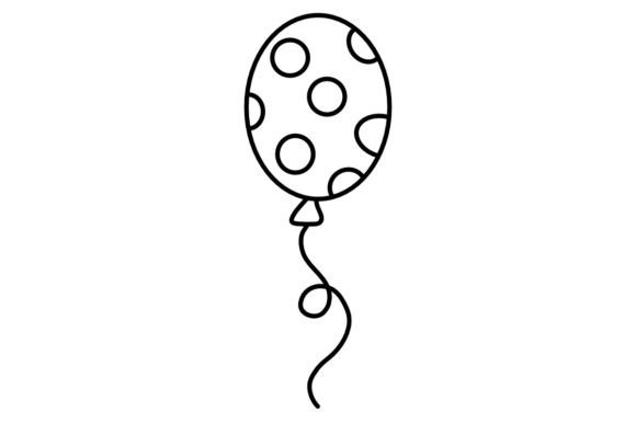 Download Balloon Line Art Procreate Brush Stamp - Procreate Collection