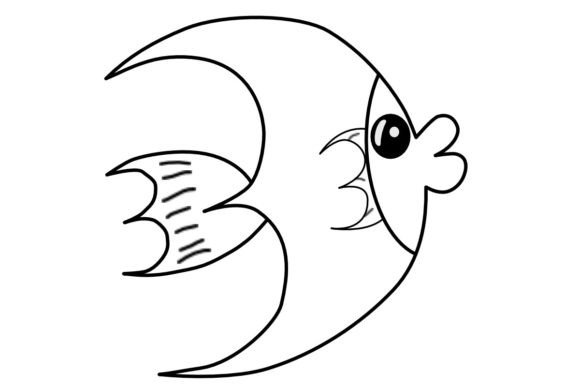 Download Fish Line Art Procreate Brush Stamp - Procreate Collection