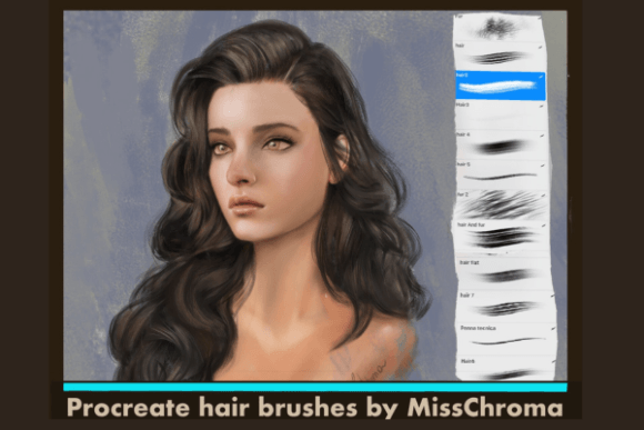 Download Hair Brush for Procreate - Procreate Collection