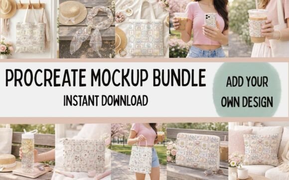 Download Mockup Bundle, Procreate Mockups Set - Procreate Collection