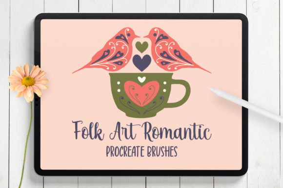 Download Folk Art Romantic Procreate Brushes - Procreate Collection
