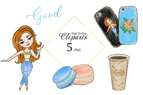 Download Cute Fashion Illustrations - Premium Bundle