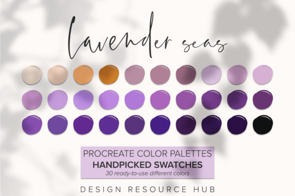 Download Procreate Color Palette: Lavender Seas - Procreate Collection