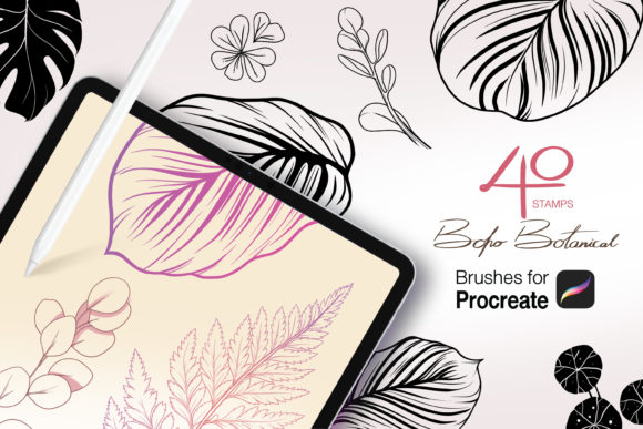 Download Procreate Stamps BohoBotanical - Procreate Collection
