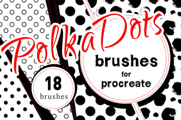 Download Polka Dots Procreate Brush Set - Procreate Collection