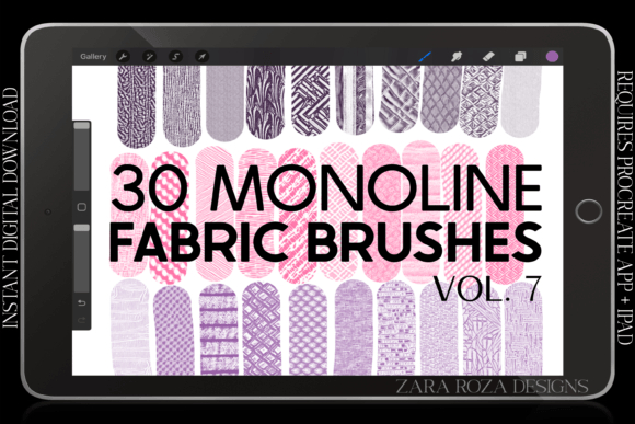 Download Procreate Fabric Texture Brushes Vol. 7 - Procreate Collection