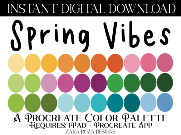 Download Spring Vibes Procreate Color Palette - Procreate Collection