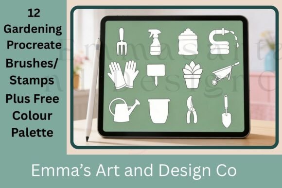 Download Gardening Procreate Stamps - Procreate Collection