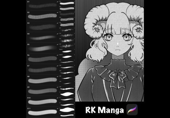 Download Manga Brushes Pack for Procreate - Procreate Collection