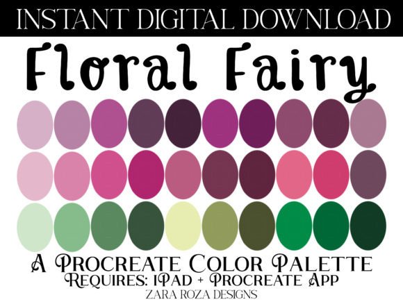 Download Floral Fairy Procreate Color Palette - Procreate Collection