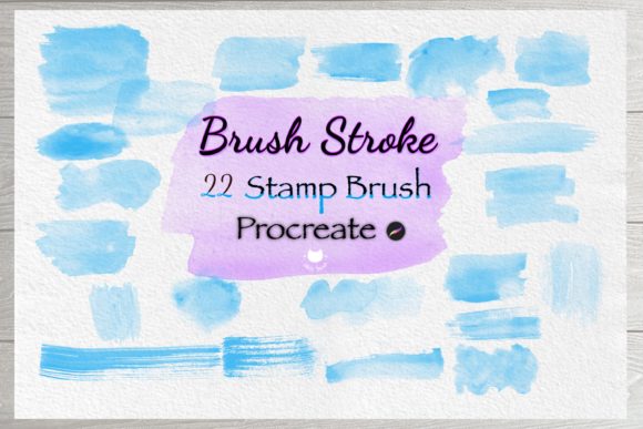 Download Watercolor Brush Stroke Stamp Procreate - Procreate Collection