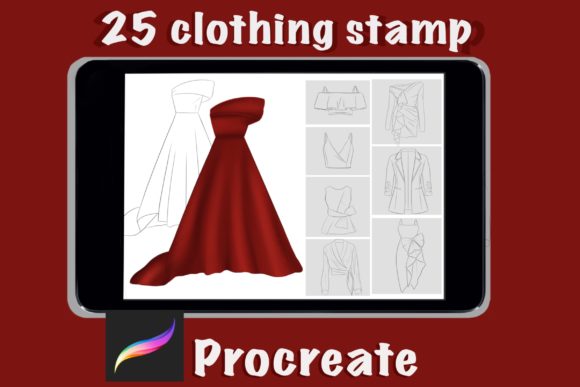 Download Clothing Stamp for Procreate - Procreate Collection
