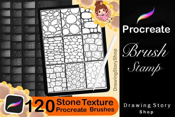 Download 120 Procreate Manga Stone Texture Brush - Procreate Collection