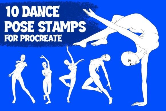 Download Dance Pose Stamps for Procreate - Procreate Collection
