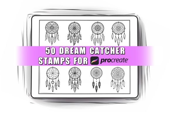 Download 50 Dream Catcher Procreate Stamps Brushes - Procreate Collection