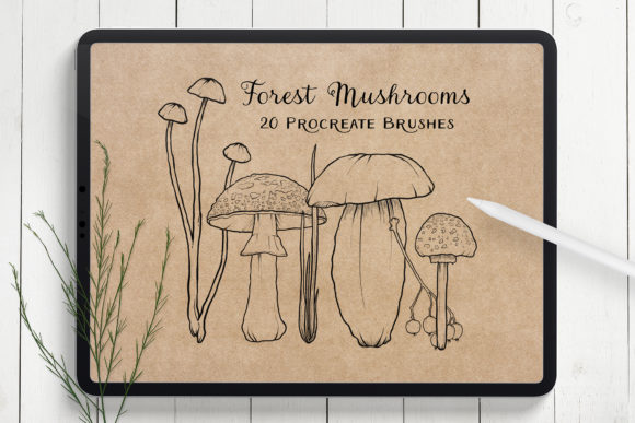 Download Mushroom Procreate Brushes - Stamps - Procreate Collection