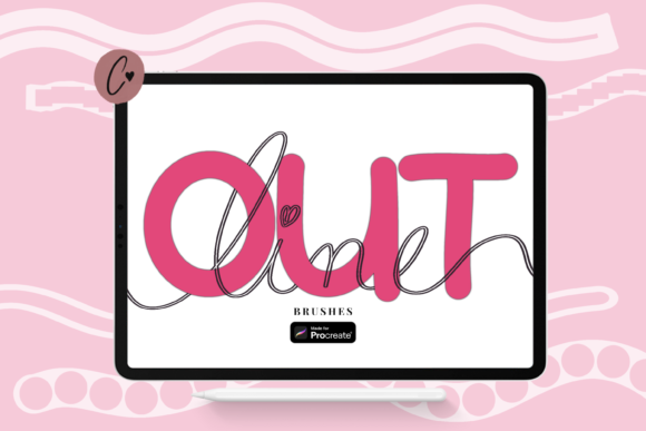 Download Outline Procreate Line Brushes - Procreate Collection