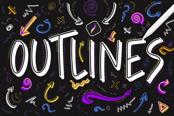 Download Outline Procreate Brushes - Procreate Collection