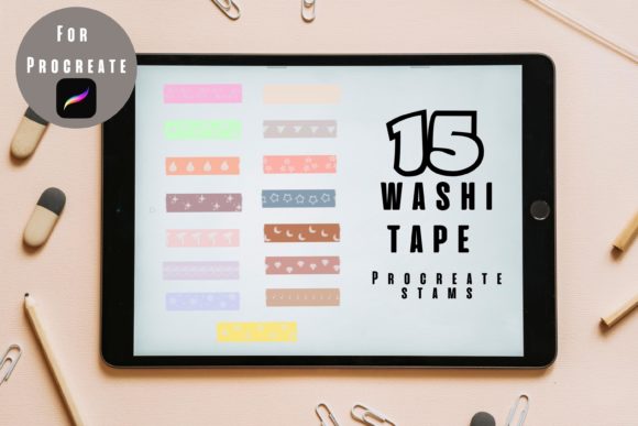 Download Washi Tape Procreate Stamps - Procreate Collection