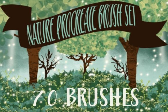 Download Nature Procreate Brush Set | 70 Brushes - Procreate Collection