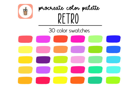 Download Retro / 80's Baby Procreate Palette - Procreate Collection