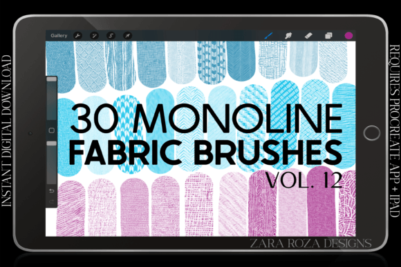 Download Procreate Fabric Texture Brushes Vol. 12 - Procreate Collection