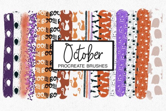 Download October Procreate Pattern Brushes - Procreate Collection