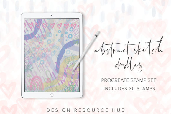 Download Abstract Sketch Doodles Procreate Stamps - Procreate Collection