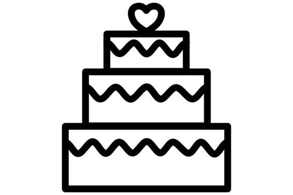Download Cake Line Art Procreate Brush Stamp - Procreate Collection