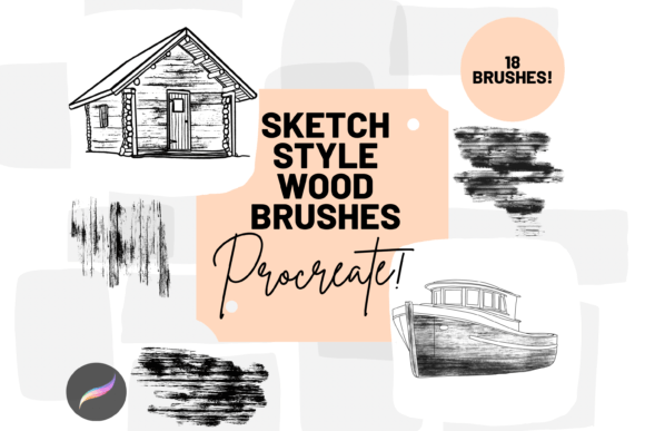 Download Procreate Wood Sketch Brushes X 18 - Procreate Collection