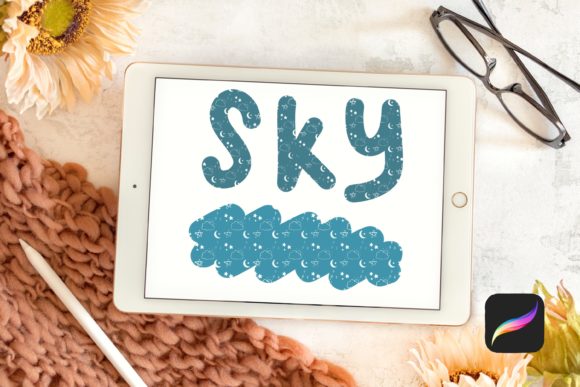 Download Sky Texture Brush for Procreate - Procreate Collection