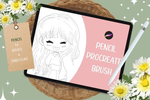 Download 14 Pencil Procreate Brushes 4 Swatches - Procreate Collection
