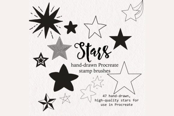Download Procreate Star Brush Stamps - Procreate Collection